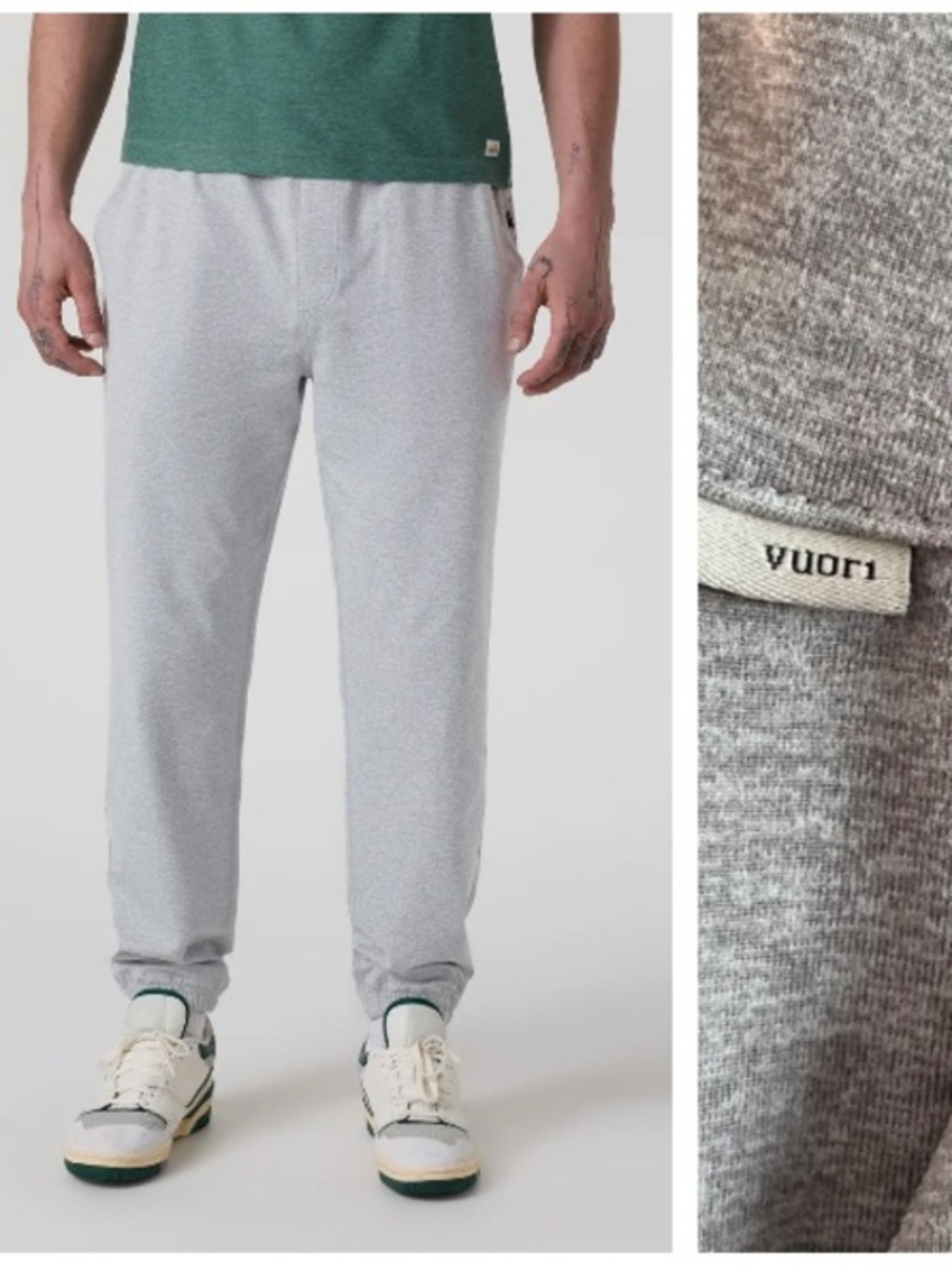 Vuori Gray Coronado Sweatpants Large